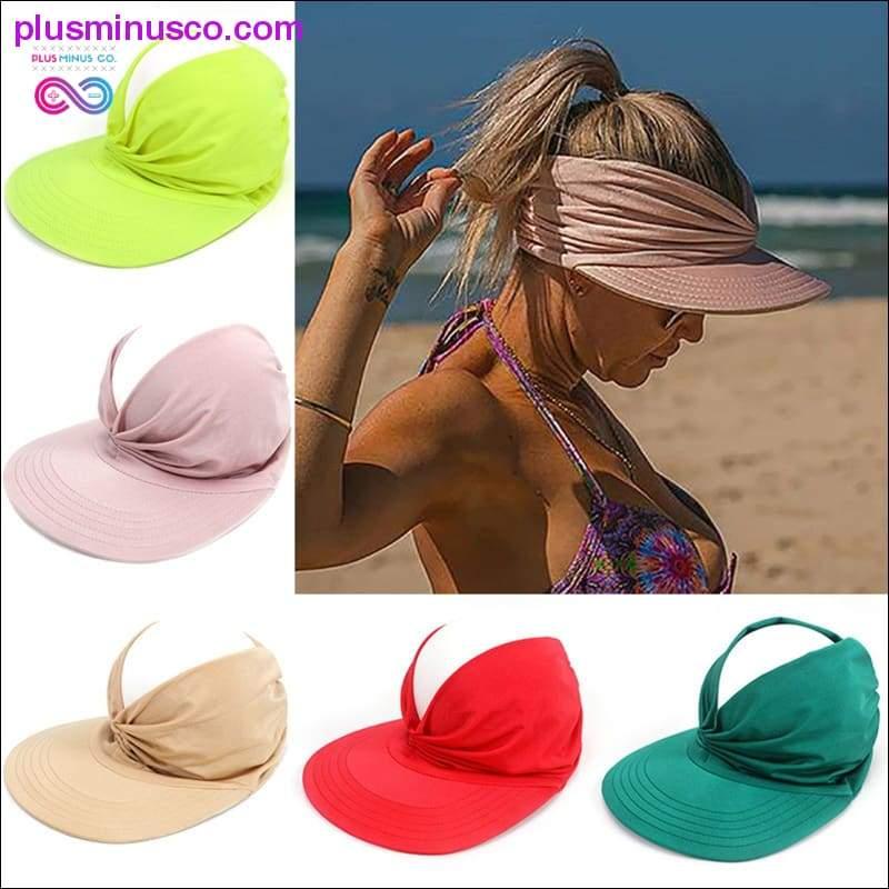 Plus Minus Co Summer Hat women's Sun Visor Sun Hat Anti-ultraviolet