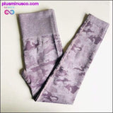 Plus Minus Co New camo seamless leggings 5 colors cam long sleeve crop top, view 2