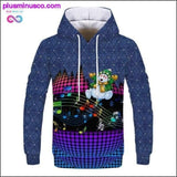 Plus Minus Co New Christmas Hoodies Men 3D Santa Claus And Snowman Trees, view 4