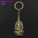 Plus Minus Co New Fashion Keychain 62x32mm Ganesha buddha elephant, view 2