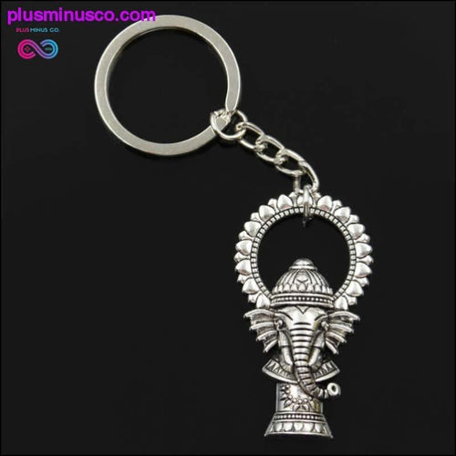 Plus Minus Co new fashion men 30mm keychain DIY metal holder chain vintage