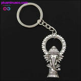Plus Minus Co new fashion men 30mm keychain DIY metal holder chain vintage, view 2