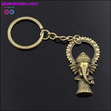 Plus Minus Co new fashion men 30mm keychain DIY metal holder chain vintage, view 3