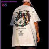 Plus Minus Co Unisex Unicorn Reflective Print Casual T Shirt Men Women, view 6