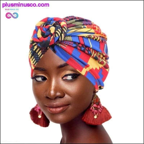 Plus Minus Co African pattern flower headscarf head-wrap Bandannas Hair
