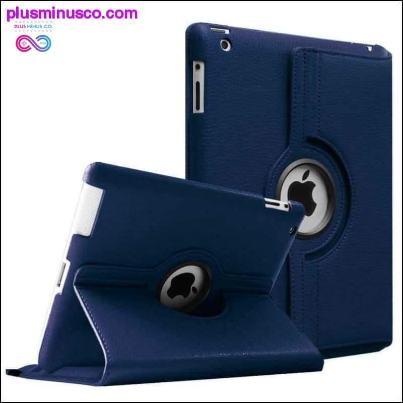 Plus Minus Co New Flip Leather iPad Case with Smart Stand Holder and