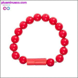 Plus Minus Co New Outdoor and Travel USB Wrist Band Beads Bracelet Data, view 3