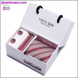Plus Minus Co New Plaid men ties set Extra Long Size 145cm*8cm Necktie, view 4