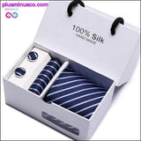 Plus Minus Co New Plaid men ties set Extra Long Size 145cm*8cm Necktie, view 6