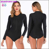 Plus Minus Co New Rashguard Long Sleeve Swimsuit One Piece Print Surf, view 2