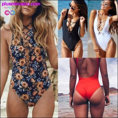 Plus Minus Co New Sexy Strappy Monokini Swimsuit One Piece Swimsuit