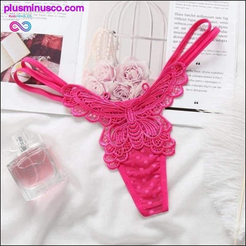 Plus Minus Co New Style Women Hollow Butterfly Sexy Panties For Women See