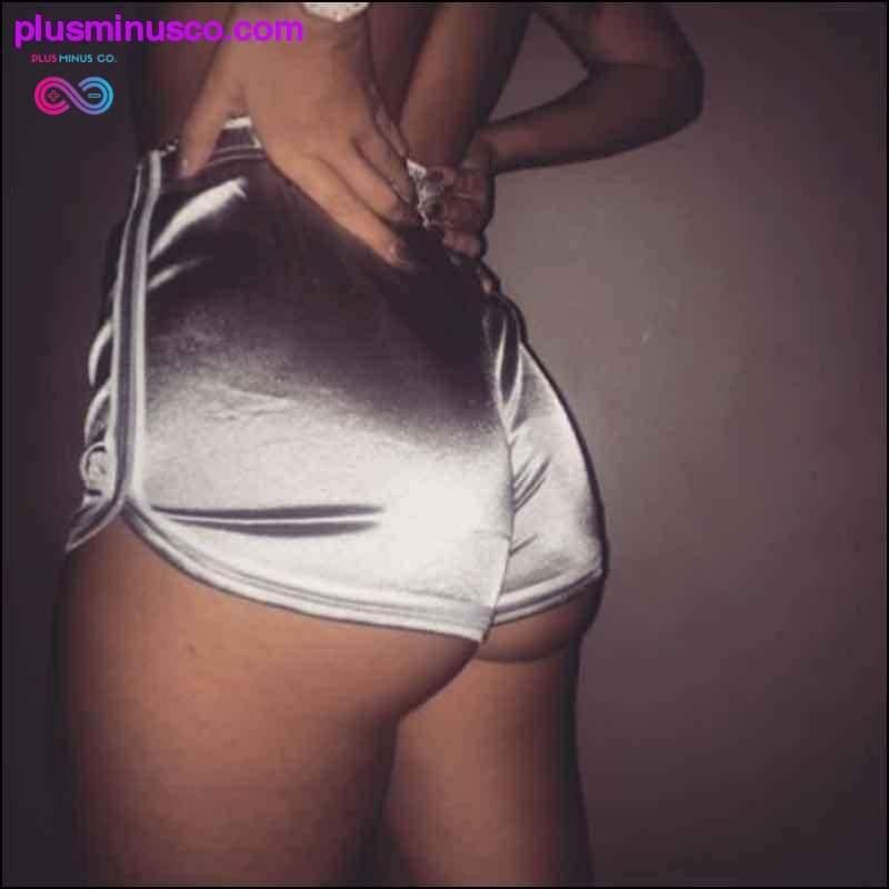 Plus Minus Co New Women Shorts Summer Silk Slim Beach Casual Fashion