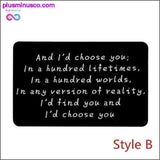 Plus Minus Co New Year Love Note Boyfriend Gifts Engraved Wallet Cards, view 3