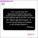Plus Minus Co New Year Love Note Boyfriend Gifts Engraved Wallet Cards, view 4