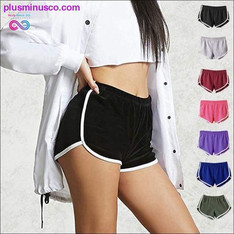 Plus Minus Co Multi-colors Patchwork Fitness Casual Straight Wild Shorts