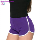 Plus Minus Co Multi-colors Patchwork Fitness Casual Straight Wild Shorts, view 2