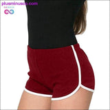Plus Minus Co Multi-colors Patchwork Fitness Casual Straight Wild Shorts, view 3