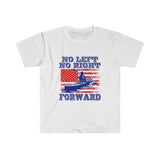 Plus Minus Co No Left No Right Forward | American Flag T-Shirts, Anti politics, pro progress , Not left, not right, Forward Tee, view 2
