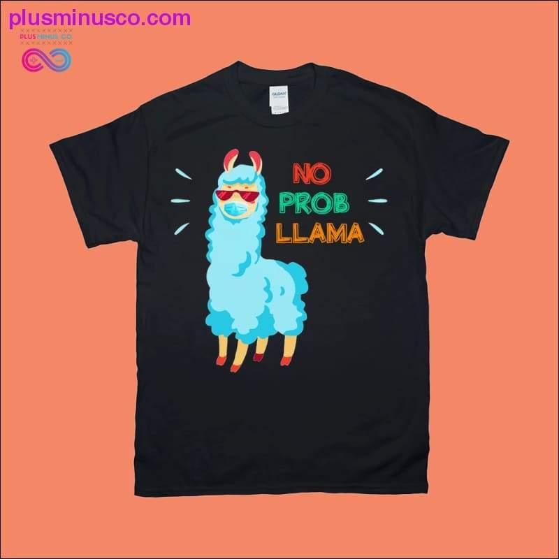 Plus Minus Co No Prob Llama | Cute Alpaca Animal Print T-Shirts