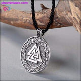 Plus Minus Co Norse Vikings Pendant Necklace Valknut Symbol of Odin, view 2