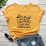 Plus Minus Co Not All Angels Have Wings Graphic Funny Women's T-Shirt Summer Casual 100%Cotton Short Sleeve tops tee Gift For Nurse White angel Gift, view 4