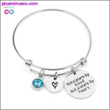 Plus Minus Co "Not sisters by blood but sisters by heart"Birthstone Bangle, view 6