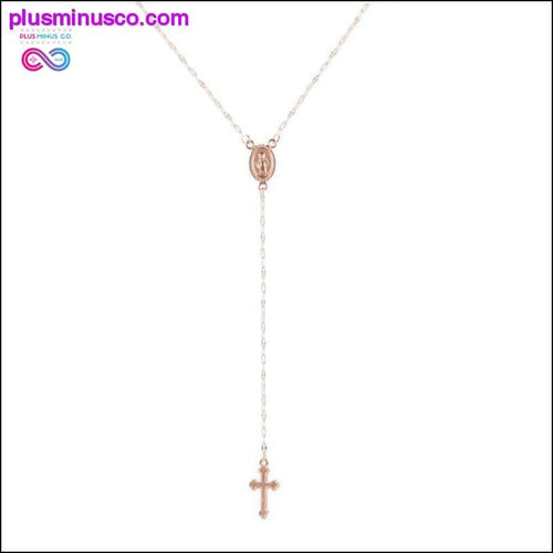 Plus Minus Co Novo vintage ouro/prata/rosa de ouro cruz cristã boemia