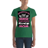 Plus Minus Co Nurse and Mom, Women's short sleeve t-shirt at Plusminusco || On Sale Now,Nurse Shirt, Nursing School T Shirt, Nursing School Tee,, view 4