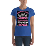 Plus Minus Co Nurse and Mom, Women's short sleeve t-shirt at Plusminusco || On Sale Now,Nurse Shirt, Nursing School T Shirt, Nursing School Tee,, view 5