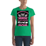 Plus Minus Co Nurse and Mom, Women's short sleeve t-shirt at Plusminusco || On Sale Now,Nurse Shirt, Nursing School T Shirt, Nursing School Tee,, view 6