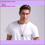 Plus Minus Co Om AUM Sanskrit Meditation Symbol Pendant Necklace ||, view 4