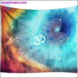 Plus Minus Co Ombre Galaxy Space 3D Psychedelic Tapestry Mandala Wall, view 5