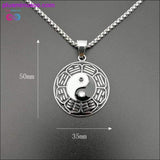 Plus Minus Co Oriental Ethnic Style Tai-ji Eight Trigrams Yin and Yang, view 4
