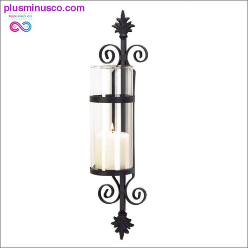 Plus Minus Co Ornate Scroll Candle Sconce ll Plusminusco.com