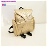 Plus Minus Co Owl shape PU leather school bags, view 2