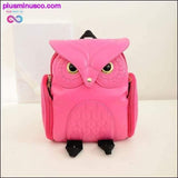 Plus Minus Co Owl shape PU leather school bags, view 4