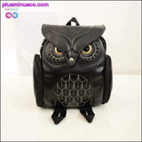 Plus Minus Co Owl shape PU leather school bags, view 5