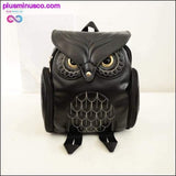 Plus Minus Co Owl shape PU leather school bags, view 6