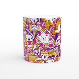 Plus Minus Co Paris City Illustration, White 11oz Ceramic Mug, view 2