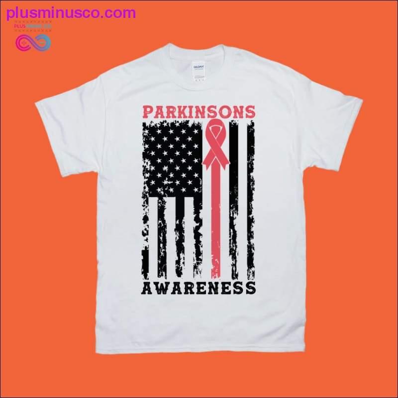 Plus Minus Co Parkinson's Awareness | American Flag T-Shirts
