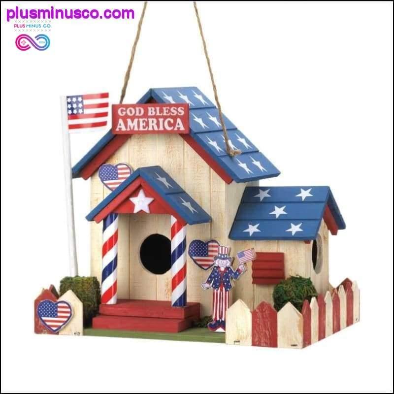 Plus Minus Co Patriotic Birdhouse ll PlusMinusco.com