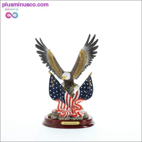 Plus Minus Co Patriotic Eagle Statue Sculpture ll PlusMinusco.com