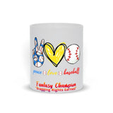 Plus Minus Co Peace Love Baseball ,Baseball Mug , Baseball Mom,Baseball Birthday Party,  Baseball Gifts for Boys, view 5