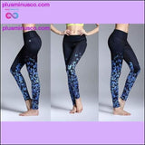 Plus Minus Co Peacock Feathers 3D Print Women Leggings High Waist Yoga, view 3