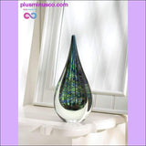 Plus Minus Co Peacock Inspired Art Glass Sculpture ll Plusminusco.com, view 2