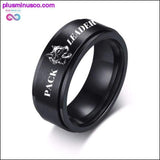Plus Minus Co Pack leader spinner ring 8MM Stainless steel wedding band, view 2