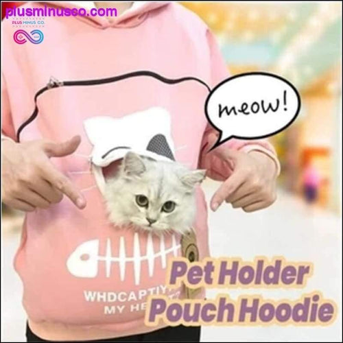 Plus Minus Co Pet Carrier Thicken Hoodies Kitten Puppy Holder Animal Pouch
