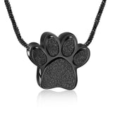 Plus Minus Co Pet Paw Urn Necklace for Ashes Memorial Keepsake Urn Locket Cremation Jewelry Pet Pendant Necklace Urn for Dog Cat, view 4
