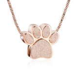 Plus Minus Co Pet Paw Urn Necklace for Ashes Memorial Keepsake Urn Locket Cremation Jewelry Pet Pendant Necklace Urn for Dog Cat, view 5